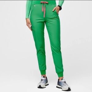 Figs high waisted Safety Green Zamora Joggers